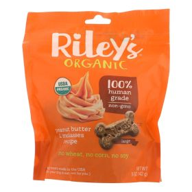 Riley's Organics Organic Dog Treats, Peanut Butter & Molasses Recipe