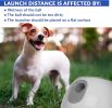 White Automatic Dog Ball Launcher Machine; Automatic Tennis Ball Thrower for Dogs