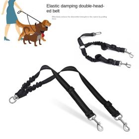 Dog Double Leashes - No Tangle Dog Leash Coupler (colour: red)