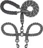 Dual Dog Leash; Double Dog Leash; 360 Swivel No Tangle Walking Leash