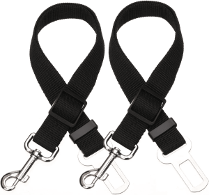 2pcs Dog Car Seat Belt Safety Leash Vehicle Seatbelt Harness (Specification (L * W): 2pcs, colour: red)