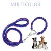 Eight-strand nylon braided dog collar leash