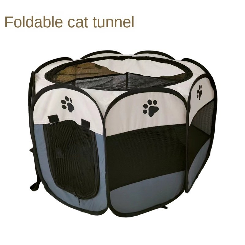 Oxford cloth folding pet tent cat kennel dog kennel cat delivery room indoor pet fence octagonal pet fence Oxford cloth folding pet tent cat kennel dog kennel cat delivery room indoor pet fence octagonal pet fence