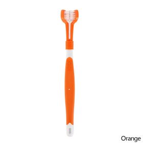 Three Sided Pet Toothbrush Three-Head Multi-angle Toothbrush (Color: B02)