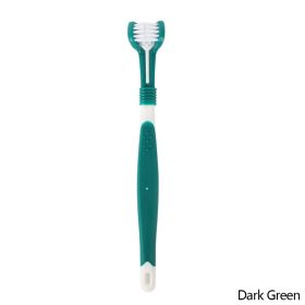 Three Sided Pet Toothbrush Three-Head Multi-angle Toothbrush (Color: B03)