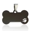 Stainless Steel Bone Shaped Pendant For Dog Collars