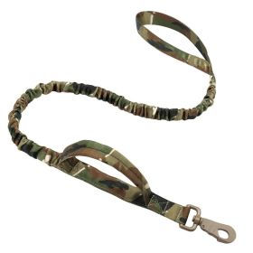 K9 leash; Bungee Tactical Dog Leash (Specifications (length * width): 100-150cm, colour: Black)
