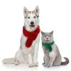 Pet knit Christmas scarf Creative teddy dog scarf