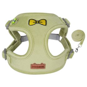 Pet Traction Rope Vest Chest Strap Small and Medium Dogs (Specification (L * W): S, colour: Green)