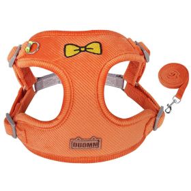 Pet Traction Rope Vest Chest Strap Small and Medium Dogs (Specification (L * W): XL, colour: orange)