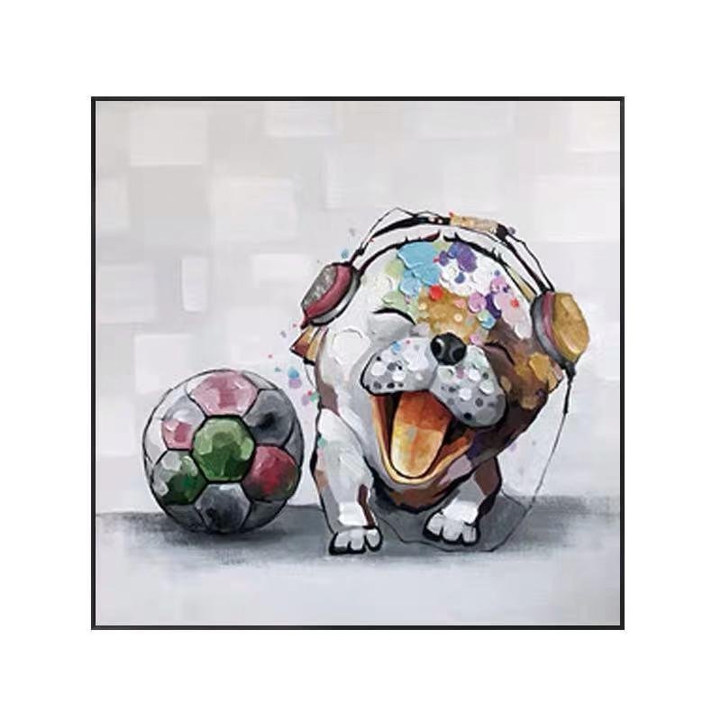 Cute Dog Baby Graffiti Oil Painting Abstract Art Animal Pet Canvas Posters Wall Pictures for Living Room Home Decoration Cute Dog Baby Graffiti Oil Painting Abstract Art Animal Pet Canvas Posters Wall Pictures for Living Room Home Decoration