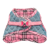 Step-In Pink Denim Dog Harness