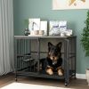 Modern Kennel Dogs room up to 80 LB, Dog crate furniture with Multi-Purpose Removable Tray