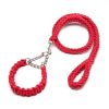 Eight-strand nylon braided dog collar leash