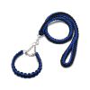 Eight-strand nylon braided dog collar leash