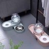 Large Automatic Drinking Fountain and Food Bowl Dispenser