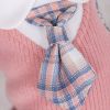 Sweet Bowknot Dog Sweater Dress For Small Medium Large Dog