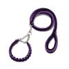 Eight-strand nylon braided dog collar leash