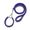 Eight-strand nylon braided dog collar leash