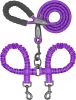 Dual Dog Leash; Double Dog Leash; 360 Swivel No Tangle Walking Leash