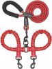 Dual Dog Leash; Double Dog Leash; 360 Swivel No Tangle Walking Leash