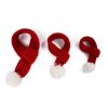 Pet knit Christmas scarf Creative teddy dog scarf