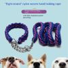 Eight-strand nylon braided dog collar leash