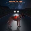 Light Up Dog Harness Rechargeable LED Dog Harness No Pull Lighted Dog Vest with Handle for Small/Medium/Large Dogs