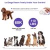 16FT Retractable Dog Leash with Flashlight RGB Light 2 Rolls of Waste Bags Dispenser