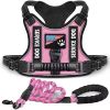 Multi Color Service Dog Harness And Leash Set