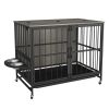 Modern Kennel Dogs room up to 80 LB, Dog crate furniture with Multi-Purpose Removable Tray