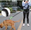 Hands Free Dog Leash with Zipper Pouch