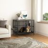 Modern Kennel Dogs room up to 80 LB, Dog crate furniture with Multi-Purpose Removable Tray