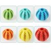 Dog Squeaky Ball Toy; Tooth Cleaning Ball