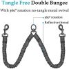 Dual Dog Leash; Double Dog Leash; 360 Swivel No Tangle Walking Leash
