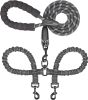 Dual Dog Leash; Double Dog Leash; 360 Swivel No Tangle Walking Leash
