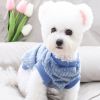Pet Sweater; Warm Winter Plush Dog Sweater Knitwear