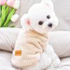 Pet Sweater; Warm Winter Plush Dog Sweater Knitwear