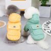 Dog warm clothing; Autumn and winter clothes New cotton padded clothes