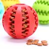Dog Squeaky Ball Toy; Tooth Cleaning Ball